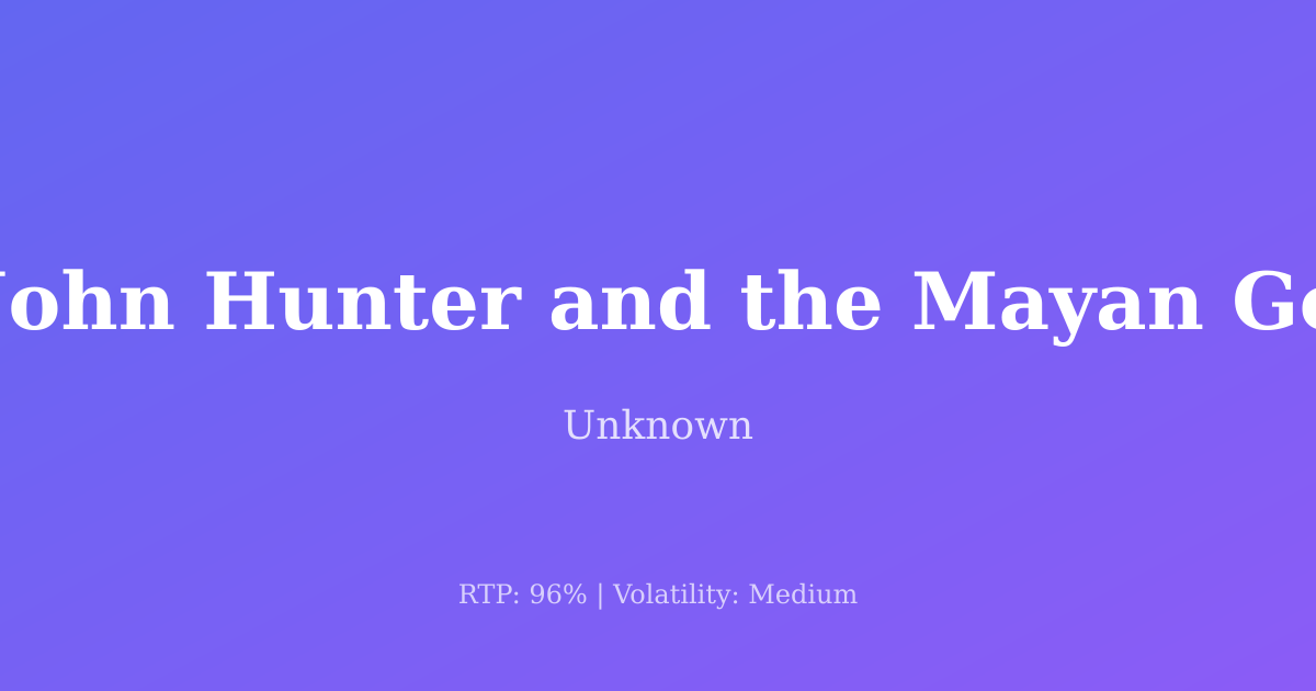 John Hunter and the Mayan Gods